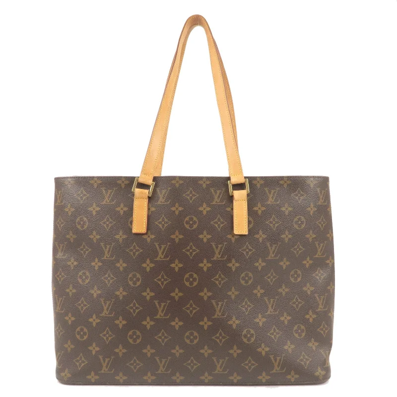 Louis Vuitton Monogram Luco Tote Shoulder Bag Brown M51155