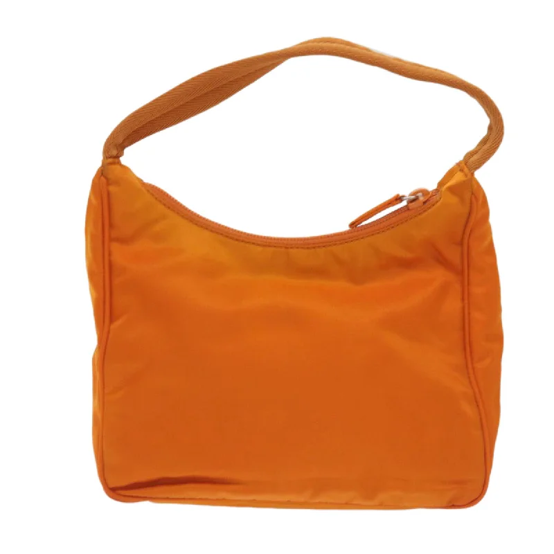 PRADA Hand Bag Nylon Orange  68495