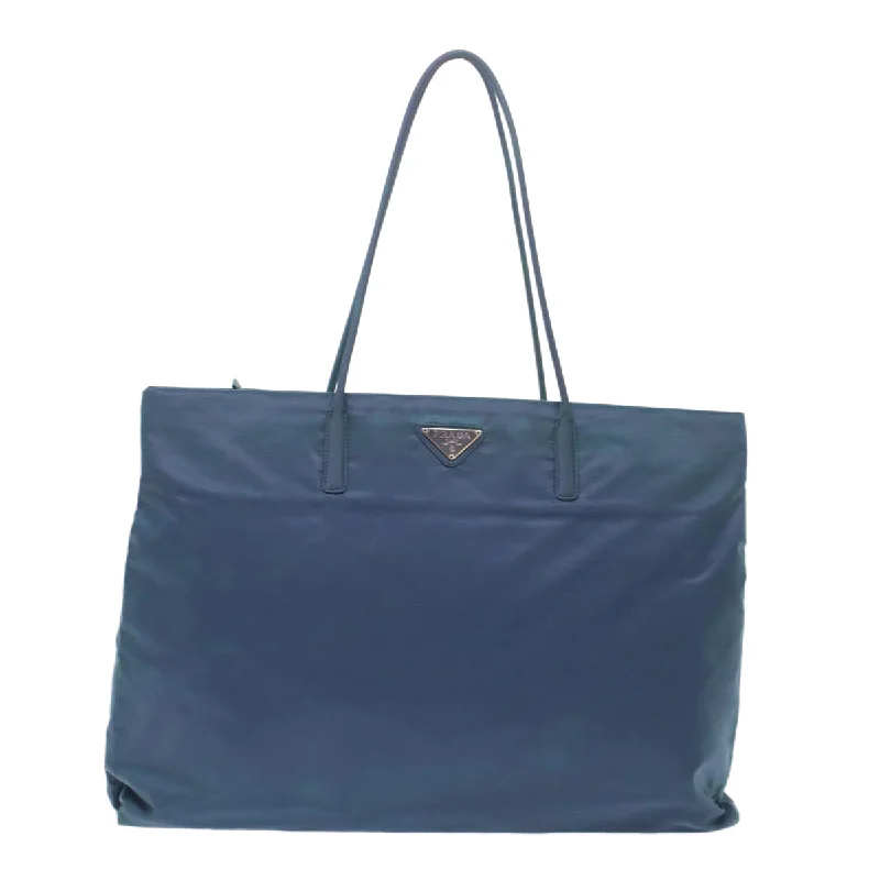 PRADA Tote Bag Nylon Light Blue Auth 49034