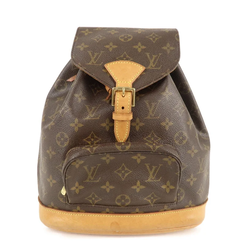 Louis Vuitton Monogram Montsouris MM Back Pack Bag M51136