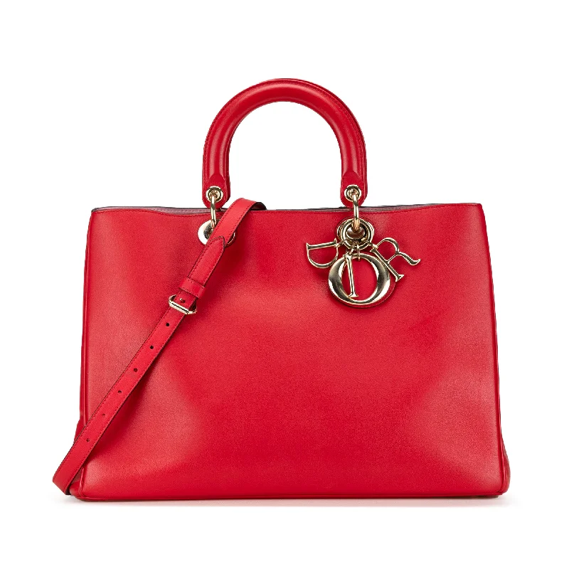 Red Dior Large Diorissimo Satchel