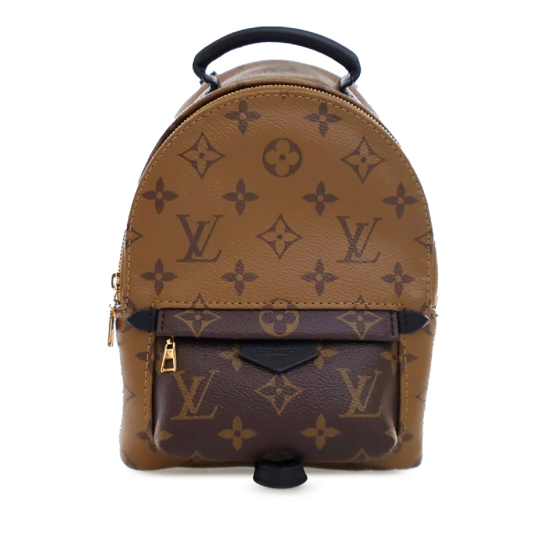 Brown Louis Vuitton Monogram Reverse Mini Palm Springs Backpack