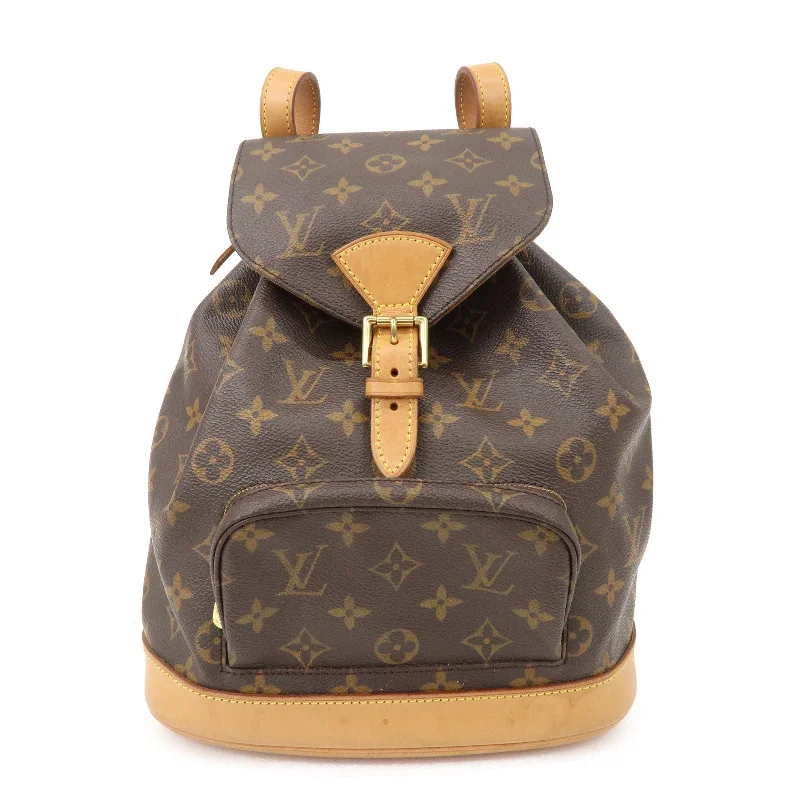 Louis Vuitton Monogram Montsouris MM Back Pack Bag Brown M51136