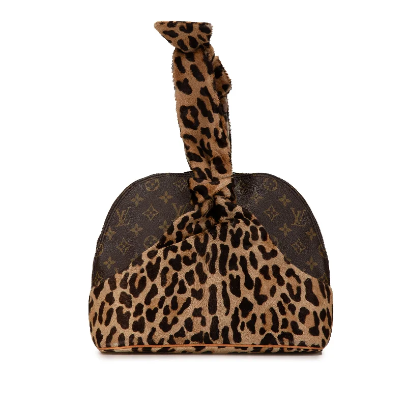 Brown Louis Vuitton Azzedine Alaia Monogram Leopard Alma Handbag