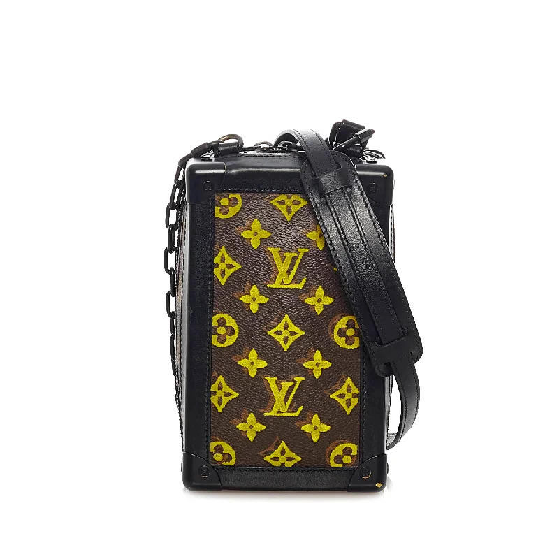 Brown Louis Vuitton Monogram Tuffetage Vertical Soft Trunk Crossbody Bag