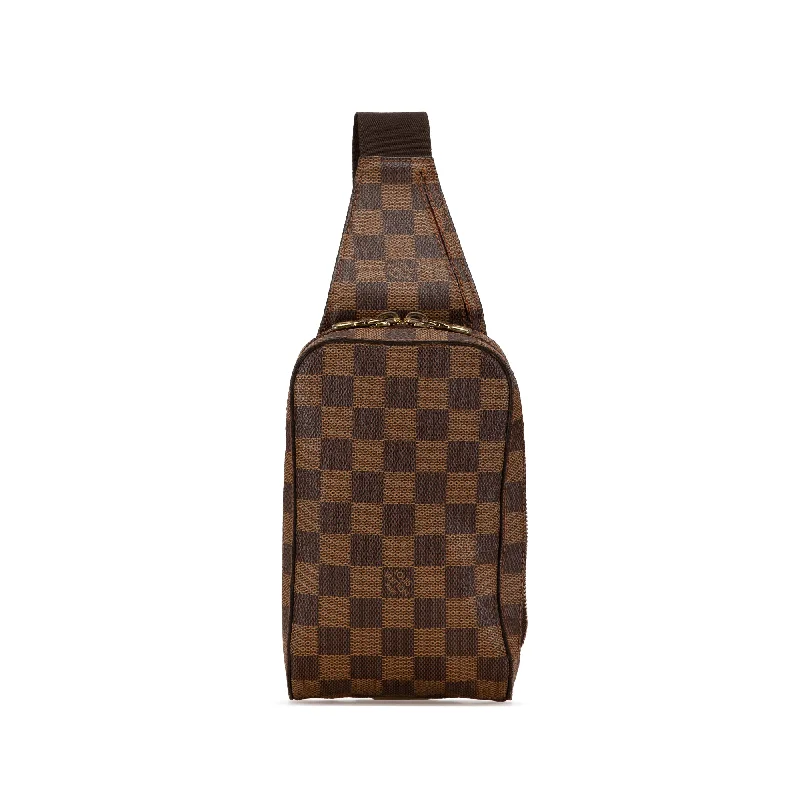 Brown Louis Vuitton Damier Ebene Geronimos Crossbody Bag