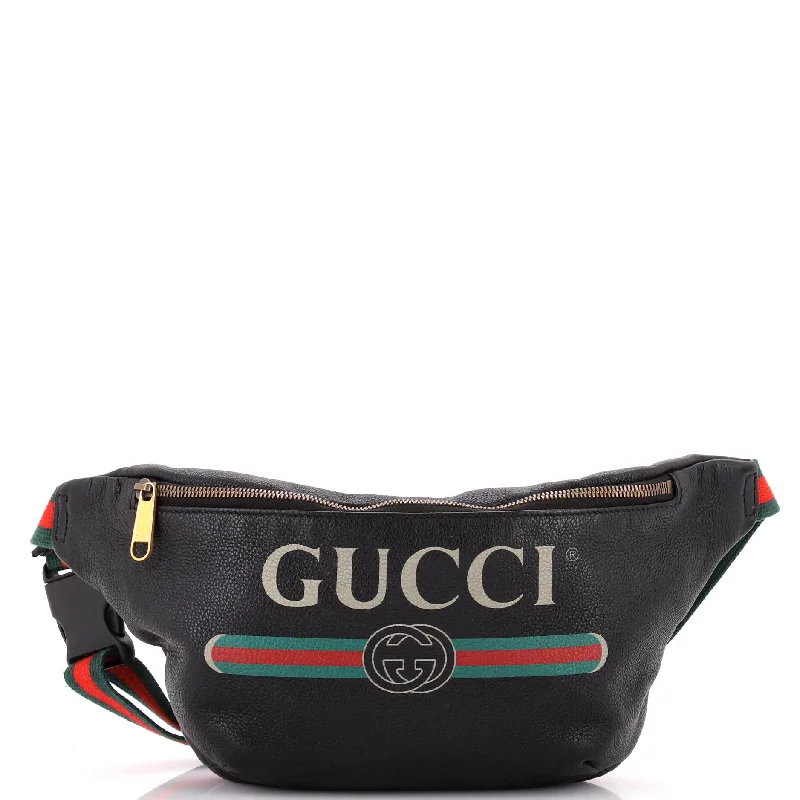 Logo Belt Bag Printed Leather Medium