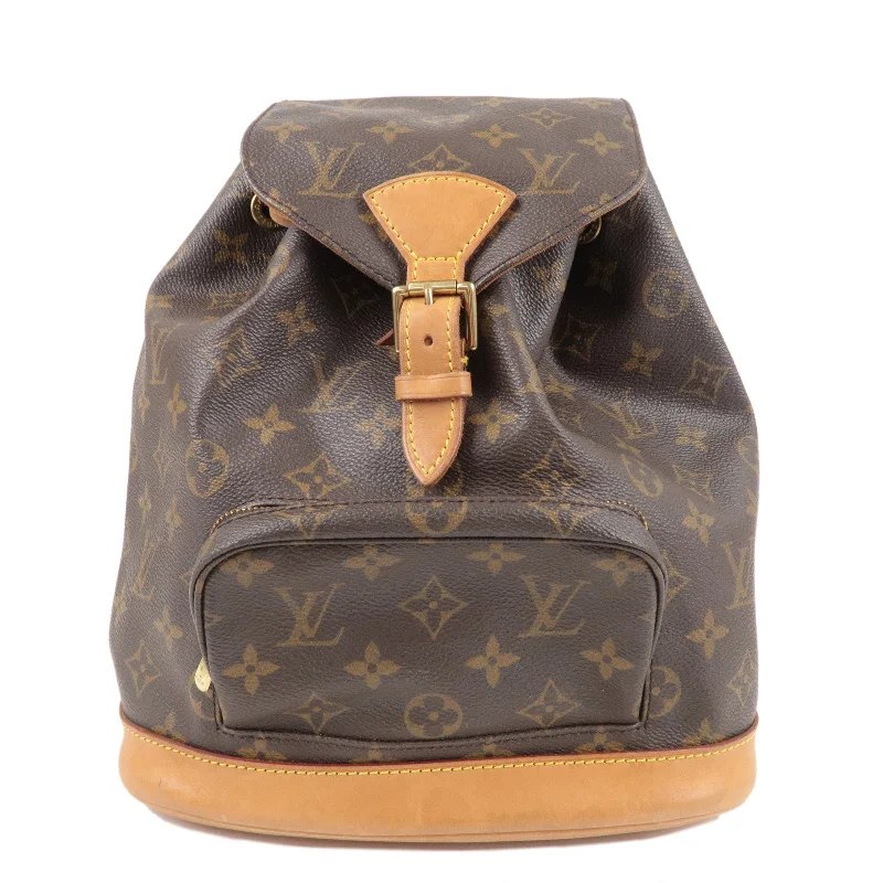 Louis Vuitton Monogram Montsouris MM Back Pack Bag Brown M51136