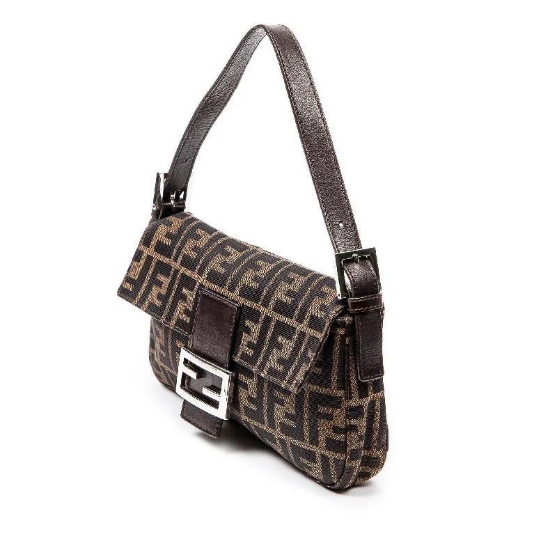 FENDI Zucca Canvas Baguette