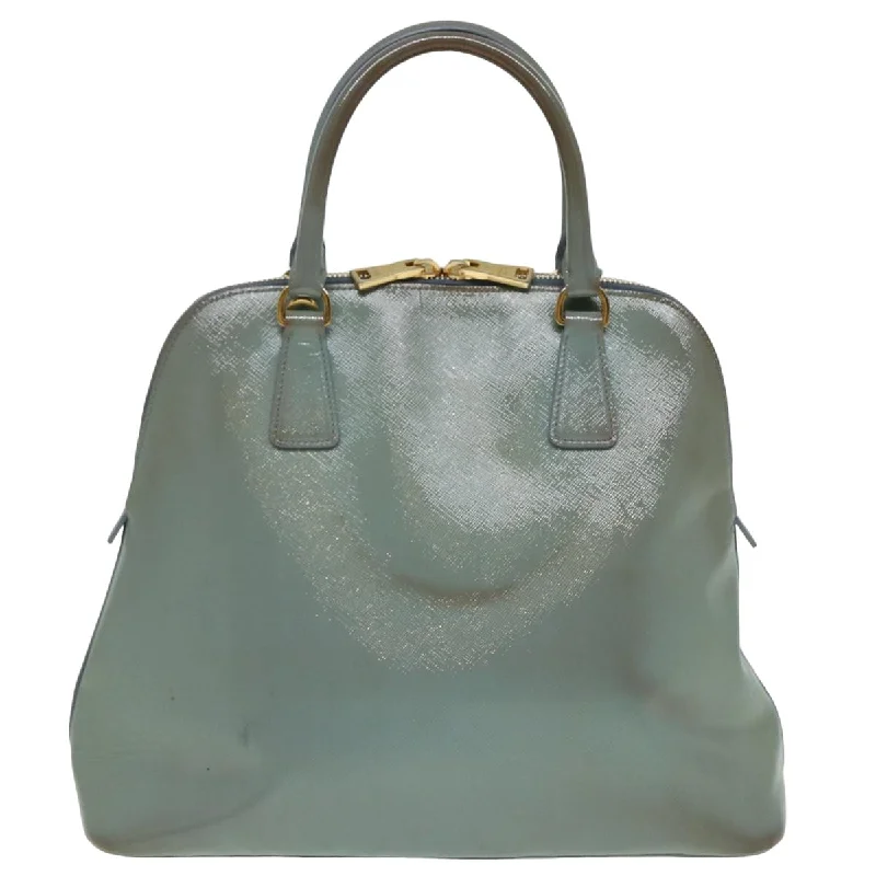 PRADA Hand Bag Safiano leather 2way Blue  80864