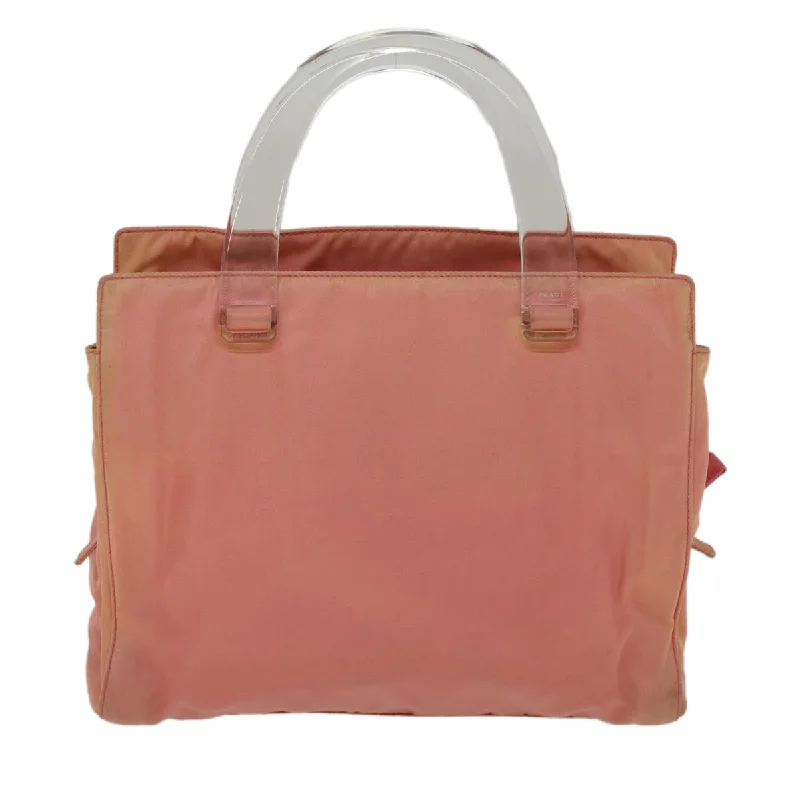 PRADA Hand Bag Nylon Pink  cl805