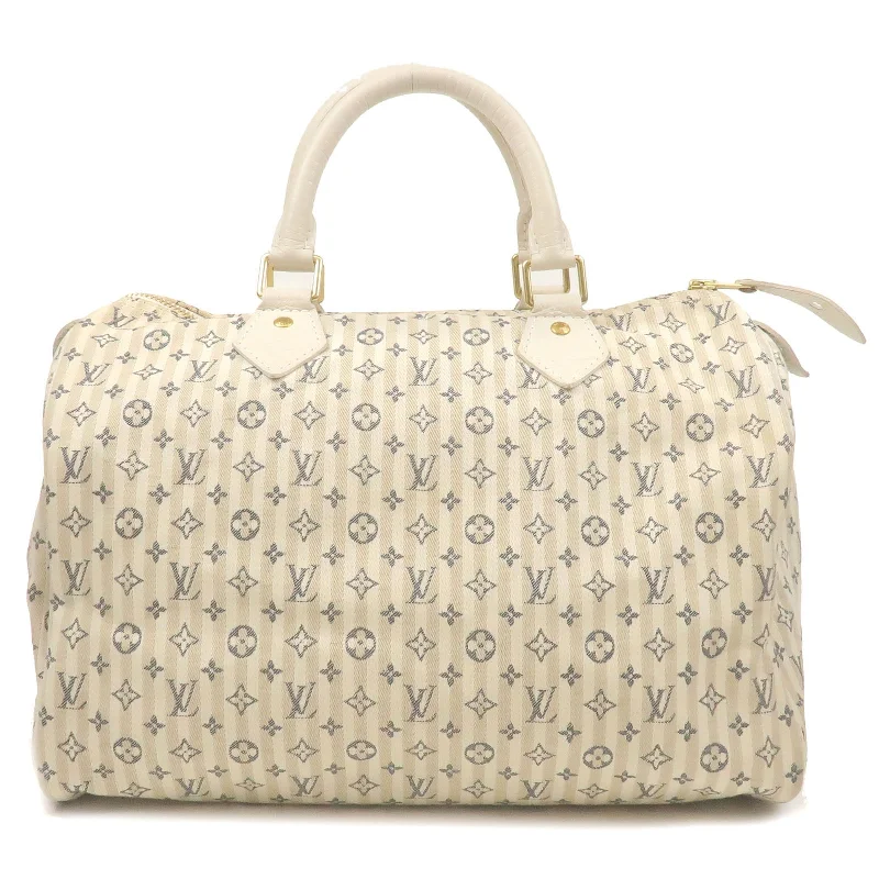 Louis Vuitton Monogram Mini Lin Speedy 30 Hand Bag M95500