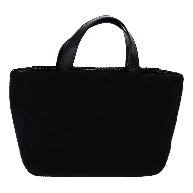 PRADA Hand Bag Wool Black  bs13809