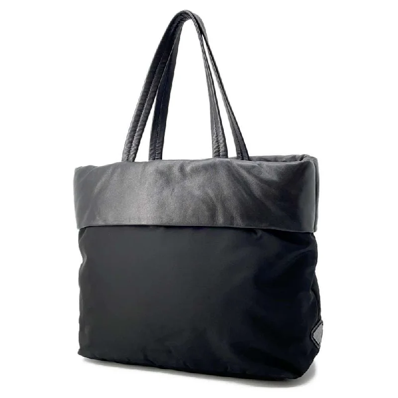 PRADA 2way Tote Bag Black 1BG047 Nylon Leather