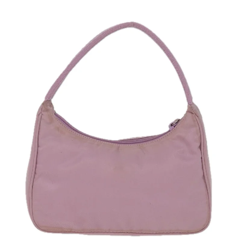 PRADA Hand Bag Nylon Pink  bs15043