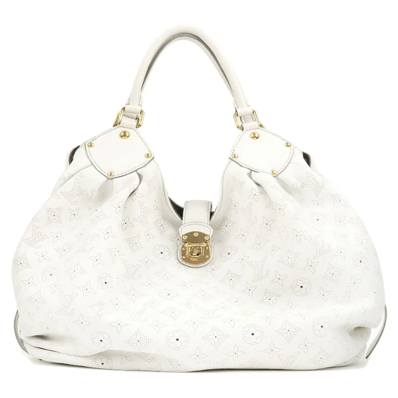 Louis Vuitton Monogram Mahina XL Hand Bag Blanc M95715