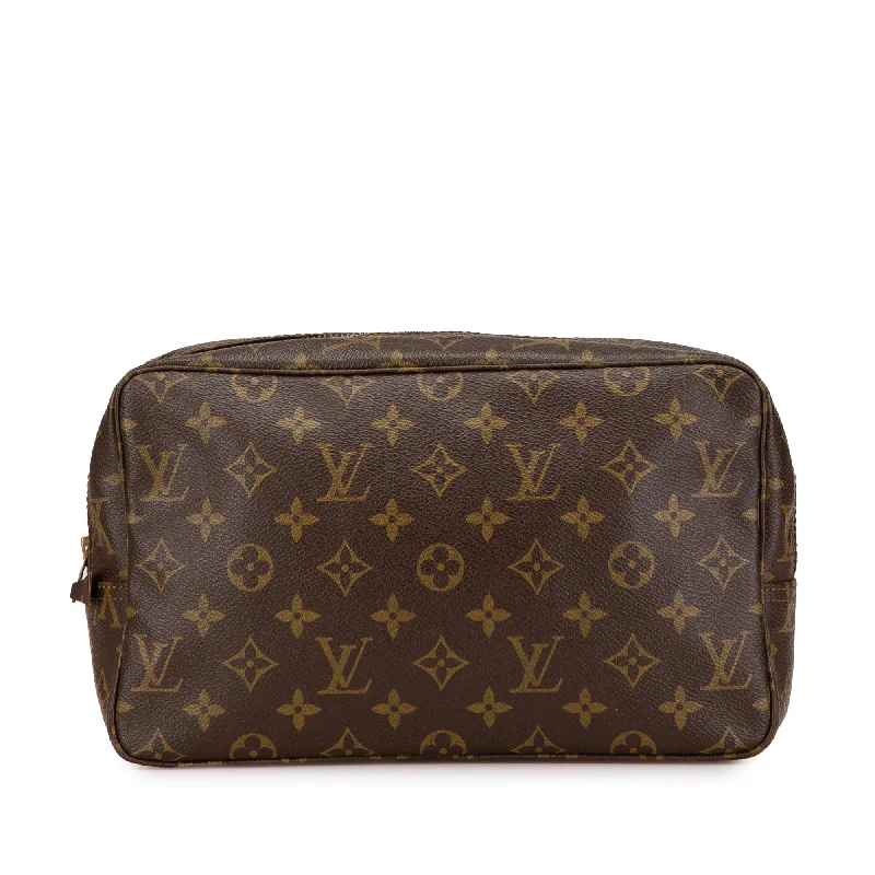 Brown Louis Vuitton Monogram Trousse Toilette 28 Clutch Bag