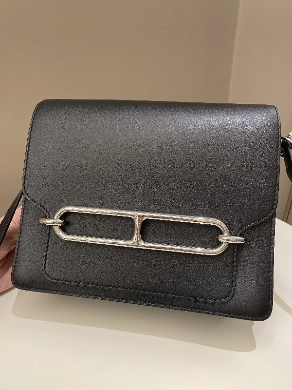 Hermes Roulis 23 Veau Allegro Noir