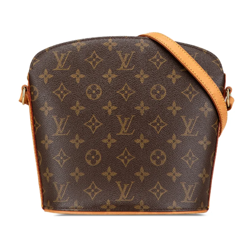 Brown Louis Vuitton Monogram Drouot Crossbody Bag