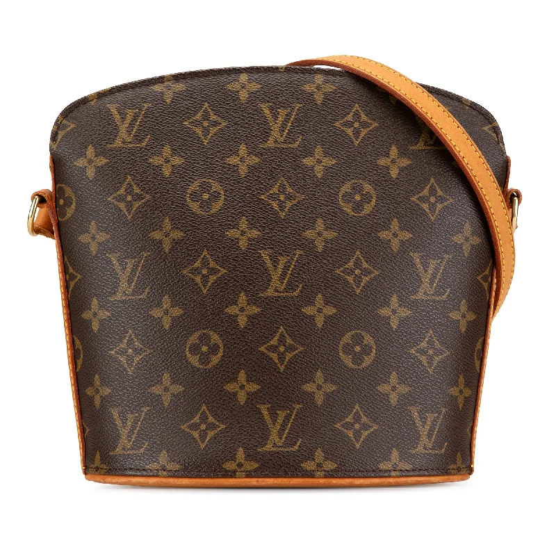 Brown Louis Vuitton Monogram Drouot Crossbody Bag