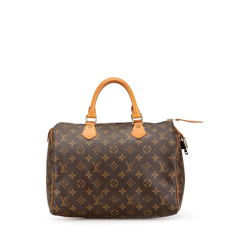 Brown Louis Vuitton Monogram Speedy 30 Boston Bag