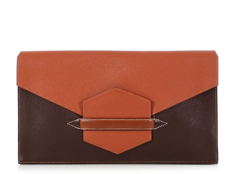 Hermes Tricolor Faco II Convertible Clutch