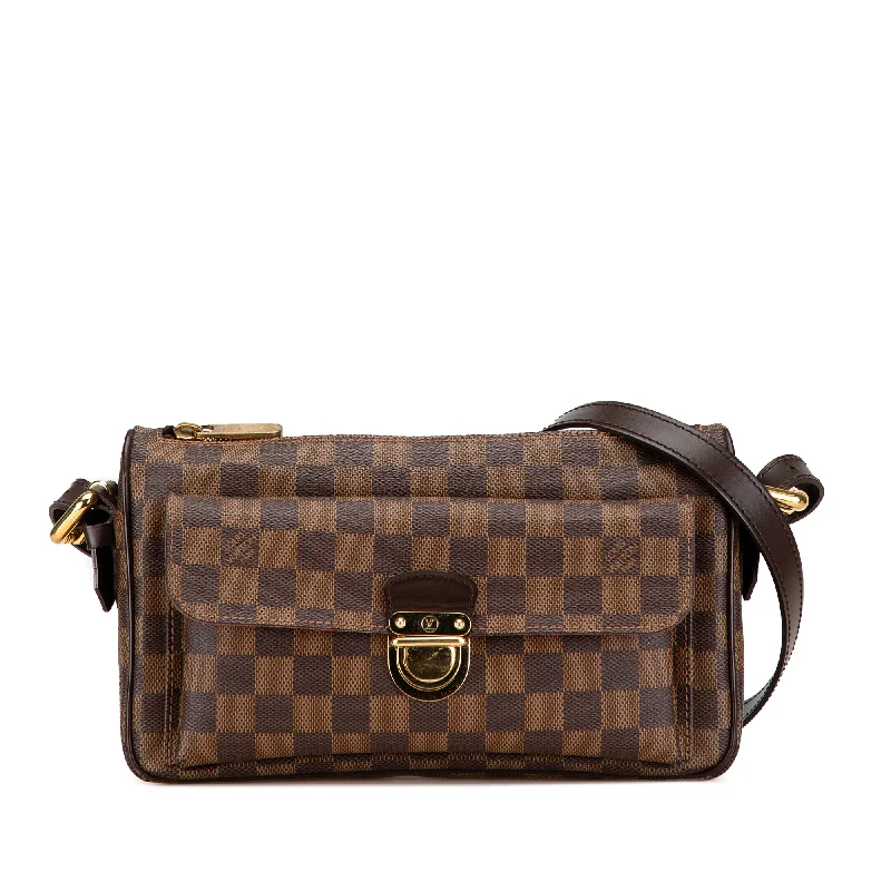 Brown Louis Vuitton Damier Ebene Ravello GM Shoulder Bag