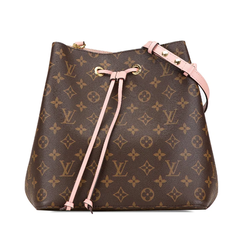 Brown Louis Vuitton Monogram Neonoe MM Bucket Bag