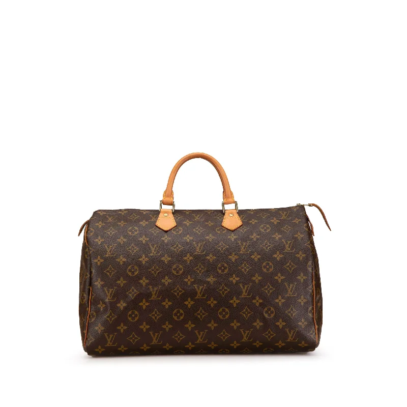 Brown Louis Vuitton Monogram Speedy 40 Boston Bag