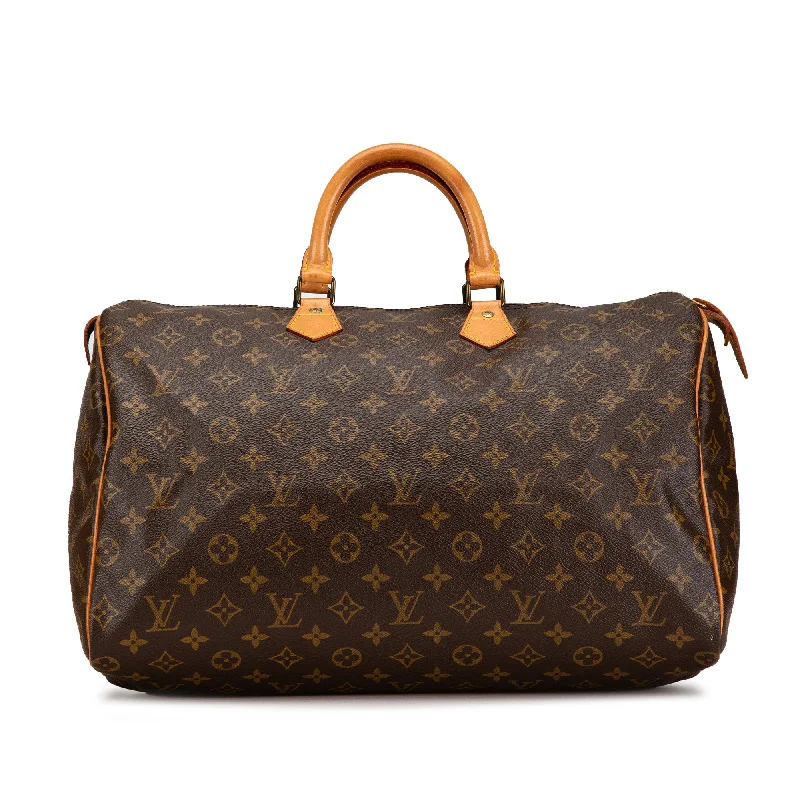 Brown Louis Vuitton Monogram Speedy 40 Boston Bag