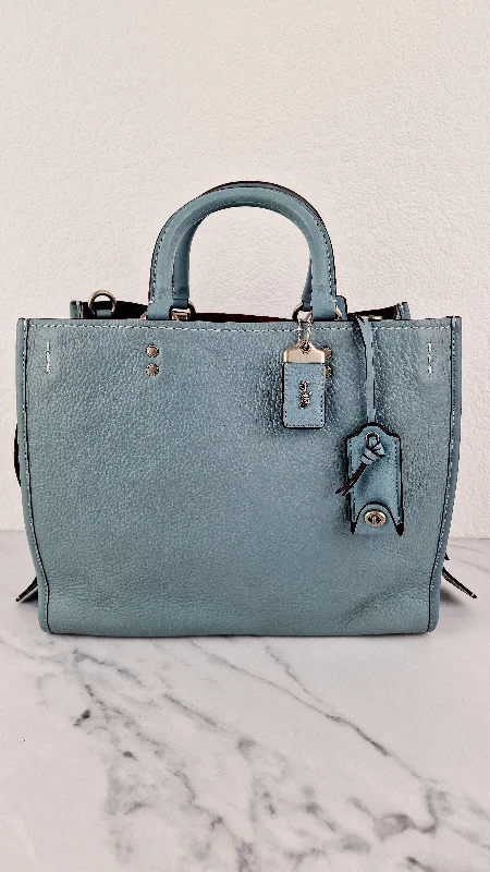 Coach 1941 Rogue 31 in Steel Blue Nickel Silver Hardware - Shoulder Bag Satchel - Coach 38124